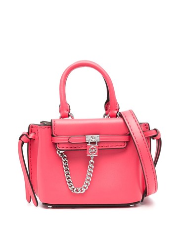 Michael Michael Kors - micro Hamilton Legacy leather bag - women - Calf Leather - One Size - Pink