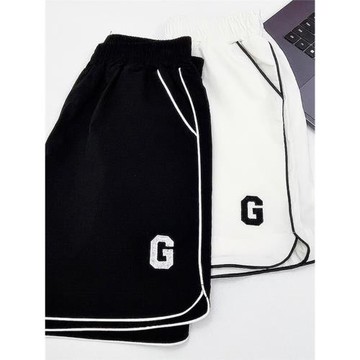 健身跑步速干短褲女冰絲高腰寬松百搭瑜伽三四分運動褲子夏季外穿