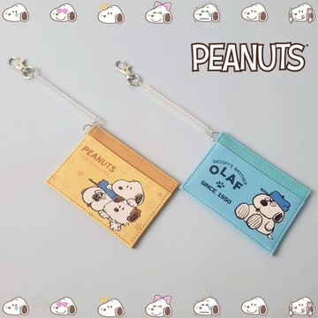 天藍小舖-史努比皮質多功能票卡夾-共2色-$190【A11115757】