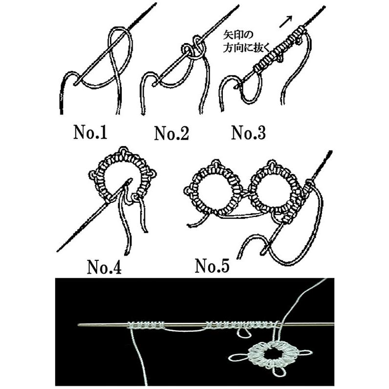 グレイス タティングレース 針 5-0
