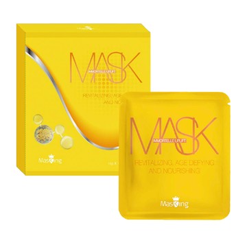 MasKing 膜靚 緊緻彈力面膜  自然植物萃取 緊緻肌膚恢復彈性 青檸羅勒香氣 清新舒爽  7片  1盒