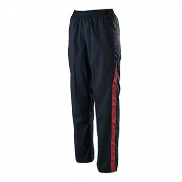 MIZUNO 美津濃 長褲 女款 運動褲 拉鍊口袋 保暖 黑紅 32TF275396