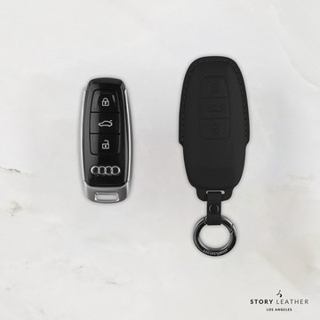 STORY LEATHER 【AUDI-R3】【車鑰匙皮套 巴掌紋黑】 Style AUDI-R3