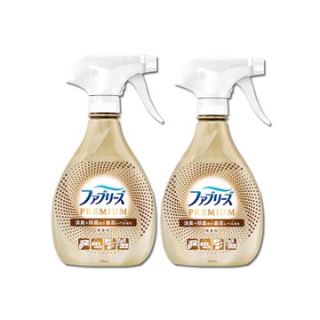 (2瓶超值組)日本Febreze風倍清-高消臭力3D浸透織品除臭噴霧370ml/金瓶-無香型(衣物鞋靴清新,去食物燒烤味,寢具床墊地毯沙發窗簾適用)