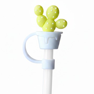造型吸管套 黃仙人掌12mm  黃色  1入