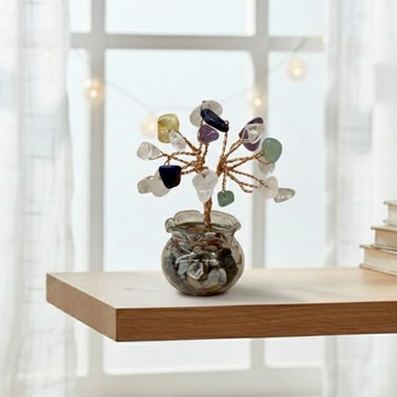 【埕米峰x御華生】月老水晶樹 2入組｜七彩水晶 + 自選（9色可選）全方位平衡 融合能量 和諧 穩定 緩解壓力