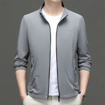 【米蘭精品】防曬外套休閒夾克-連帽可卸薄款百搭男外套3色74gr61