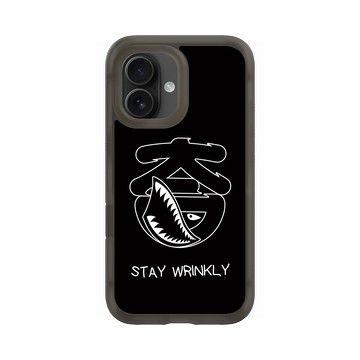 iPhone 16 AirX 本質黑 - KID - STAY WRINKLY-鯊魚KID款