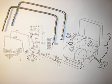 NOS 零件鍋架 2032 適用於 OPTIMUS 8R TOURIST PT-1 露營汽油爐