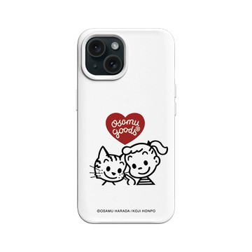 iPhone 15 SolidX 白 - OSAMU GOODS - Jill & Cat 好朋友