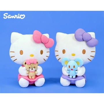 Sanrio三麗鷗\tKT-裙裝抱動物款6吋-隨機發售 ToysRUs玩具反斗城