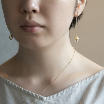 【Hario LWF】10K金箔手工玻璃垂墜耳環