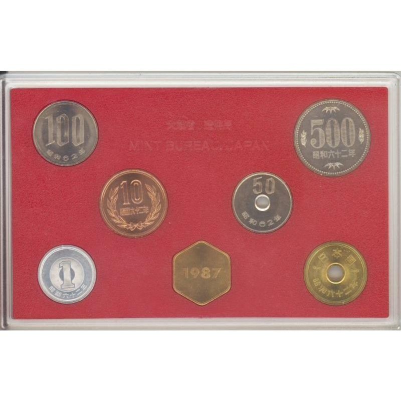 昭和62年 1987年 ミント 貨幣セット 並品 - 貨幣