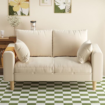 免運 可開票 沙發小戶型北歐簡約現代臥室出租房簡易網紅雙人三人客廳布藝沙發 快速出貨