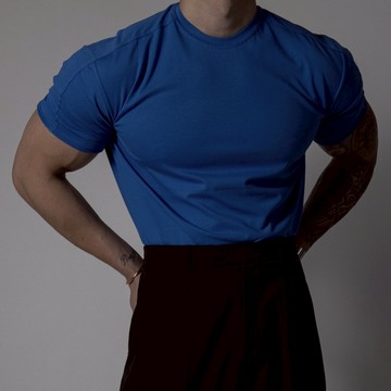 正韓肌肉款彈力舒適插肩運動短袖上衣 5色 YUPPIE 預購商品 0317