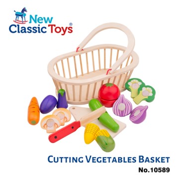 荷蘭New Classic Toys 蔬果籃切切樂-10589