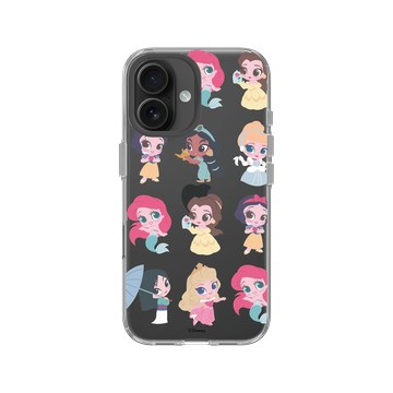 iPhone 16 Clear Case（相機按鈕） 透明 - 迪士尼-公主系列 Disney Princess - Q版-迪士尼公主