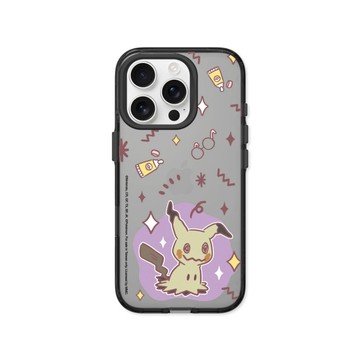 RHINOSHIELD iPhone 16/Plus/Pro/Pro Max Clear 抗黃化透明防摔手機殼｜寶可夢-暖色-謎擬Q