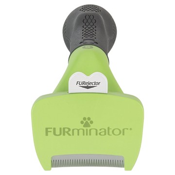FURminator 美國專利去毛梳 適用於小型犬 毛髮長度2吋以下 不鏽鋼刀頭  1支  綠色