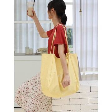 韓版新款水洗做舊帆布包大容量慵懶風托特包女單肩手提購物布袋潮