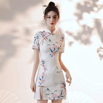 蝕骨旗袍2026年新款年輕款復古中國風女裝女夏民國少女改良連衣裙