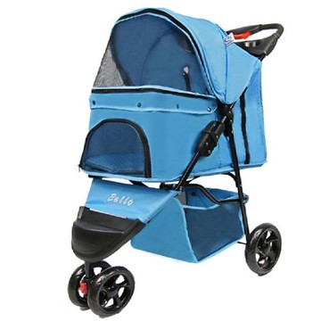 [彬彬小舖] 新一代 [三輪-寵物手推車] 一鍵折疊 狗貓推車 出行用品 寵物車 外出包 狗籠 提籠 寵物 寵物推車