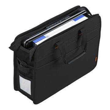 電腦包移動辦公簡約15.6手提包大容量隔層資料袋配密碼鎖盒式筆記本事務包便攜商務上班多層文件包