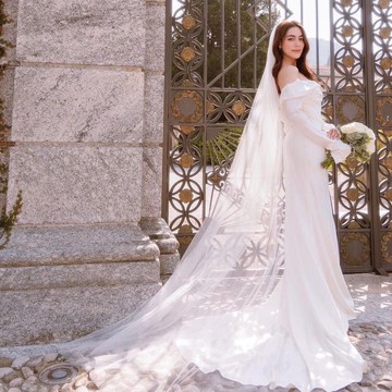 Basic soft-tulle 2.5 m veil (พร้อมส่ง)
