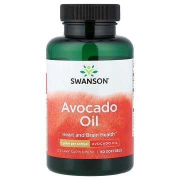 Swanson Vitamins, 酪梨油，1 克，60 粒軟凝膠
