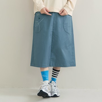 a la sha 率性抹茶直筒裙