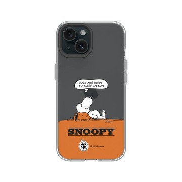 iPhone 15 Clear 透明 - 史努比 Snoopy 75th Anniversary - 75週年-休息一下
