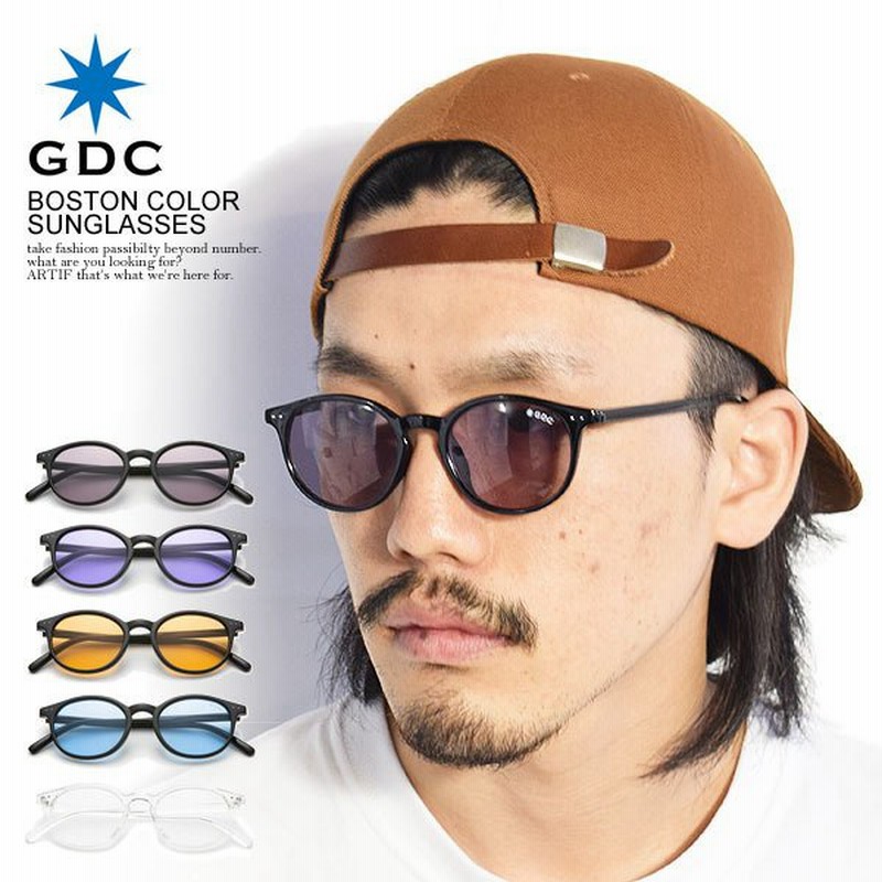 GDC ジーディーシー サングラス ボストンタイプ BOSTON COLOR SUNGLASSES メンズ カラーレンズ おしゃれ 通販  LINEポイント最大0.5%GET | LINEショッピング