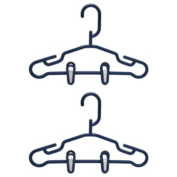 KEYTOSS 詰朵斯 小件衣物衣架 附塑鋼夾  顏色隨機  2個