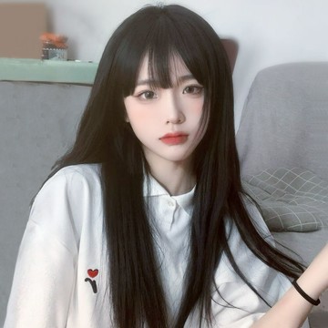 假發女長發自然少女全頭套氣質日常黑長直發仿真人發絲新款假發套