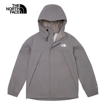 【線上獨家款】The North Face北面男款ANTORA灰色防水透氣可調節連帽衝鋒衣｜7QOH0UZ