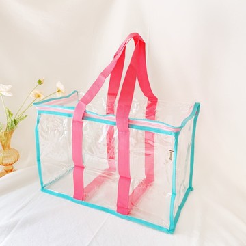 妞妞絲 - 透明棉被袋【SGS安心認證】-草莓薄荷 (L)