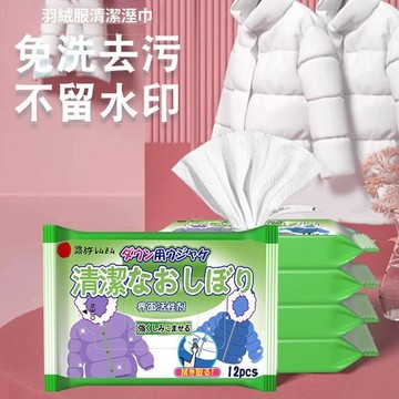 🚀現發直出 羽絨服清潔溼巾 免洗清潔濕巾 衣物去污紙巾 便攜小包濕巾 去油污清潔用品 外出清潔用品 旅行攜帶 外出攜帶