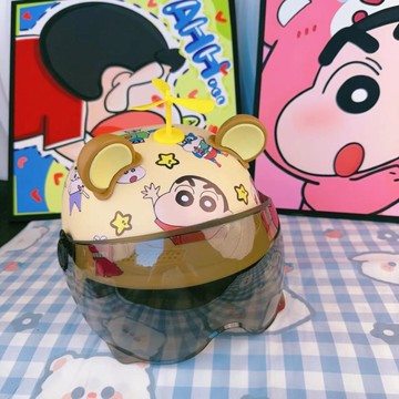 ✨ 壹灣出貨 ✨ 3C認證成人安全帽電動車男女士摩托車蠟筆小新安全帽夏季四季通用