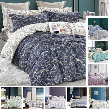 Indian  純棉雙人加大四件式兩用被床包組-多款任選