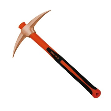 【可開發票】WEDO 無火花鎬橡膠手柄鋁青銅鋤頭錘子刨土工具