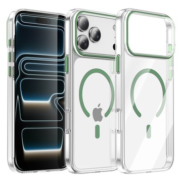新款PC保護殼 大孔同色鏡頭框手機殼 同色按鍵 Magsafe磁吸 通用於iPhone17 16 15 14ProMax