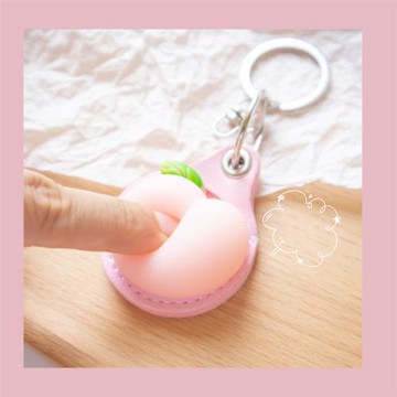 捏捏樂Q彈水蜜桃子可愛創意水滴形門禁卡套小區感應電梯卡小卡套