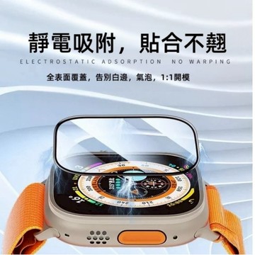 靜電吸附 全覆蓋 適用 Apple Watch 11 10 9 8 SE 7 6 蘋果手錶 保護貼 42mm 46mm