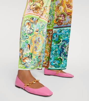 Jimmy Choo Diamond Tilda leather ballet flats