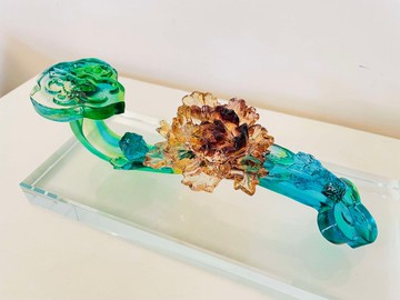 琉璃 花開富貴 如意