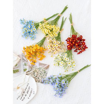 小雛菊洋甘菊花束假花仿真花擺設裝飾花擺件拍照道具手捧花仿生花