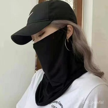🔥桃園出貨-俞兆林夏季防曬防護 麵罩男女掛耳臉罩防紫外綫全臉護頸一體麵紗