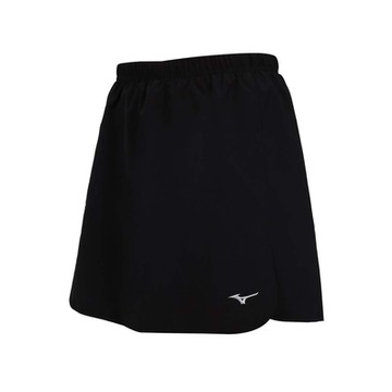 MIZUNO 女羽球短裙褲-訓練 美津濃 羽球 72TBB71509 黑白