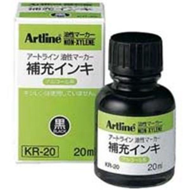 お徳用 30セット シャチハタ アートライン補充インキ KR-20 黒