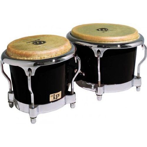 LP LP200XF Fiberglass Bongos Black